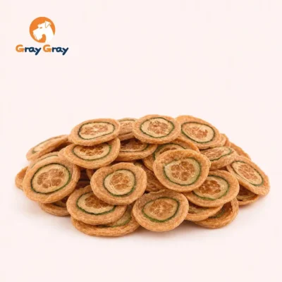 chicken and cucumber slices